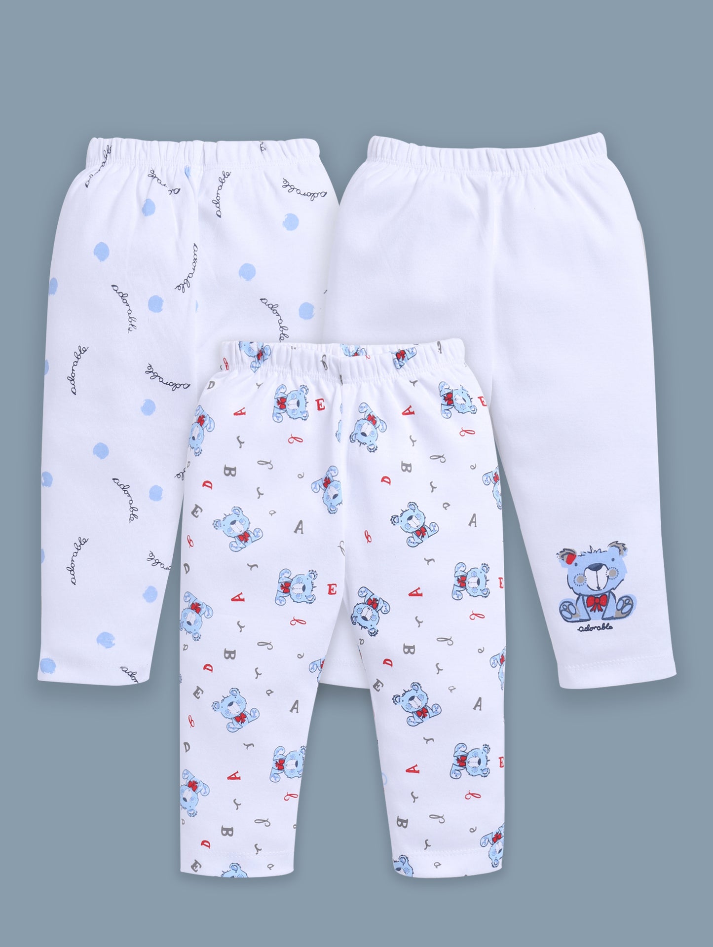 BABY GO unisex-baby Cotton Pyjamas WHITE