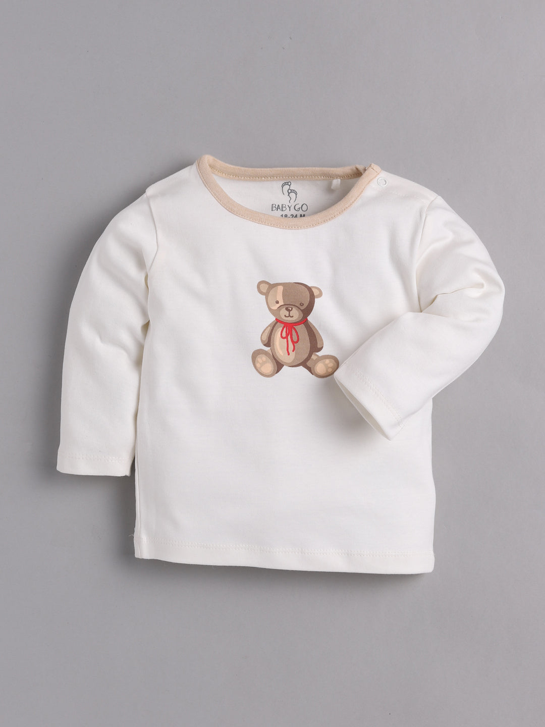 Baby full sleeve Cotton Dress/T-shirts pant set clothes for baby Boy BEIGE