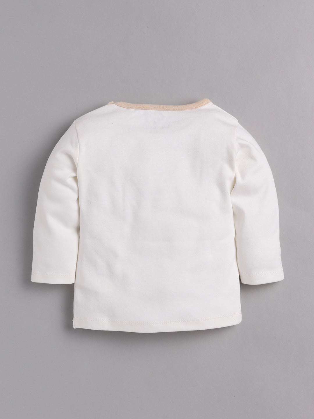 Baby full sleeve Cotton Dress/T-shirts pant set clothes for baby Boy BEIGE