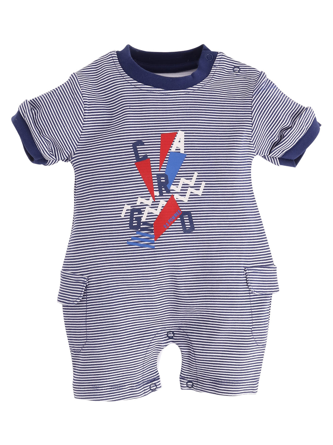 Half Sleeves Round neck Romper/Summer clothes/Creeper/new born/infent wear/ for Baby Boys 100% Pure Cotton-NAVY