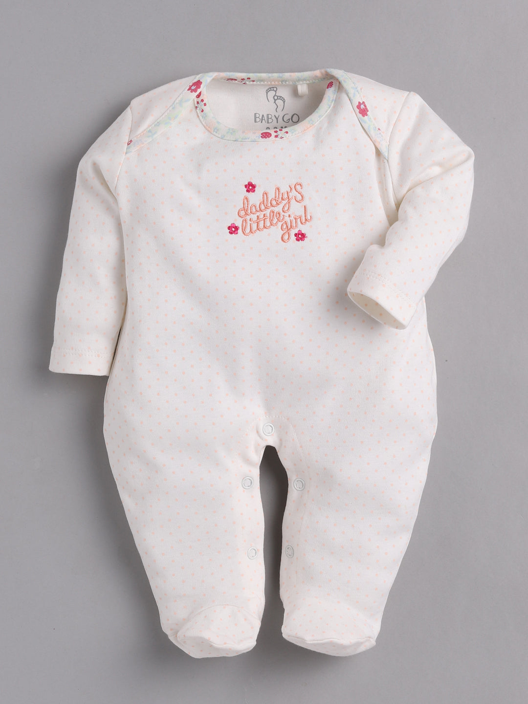 BabyGo 100% Cotton Rompers/Sleepsuits/Jumpsuit/Night Suits for Baby Boys & baby Girls, New-Born, infants, Pack of 2 Combo