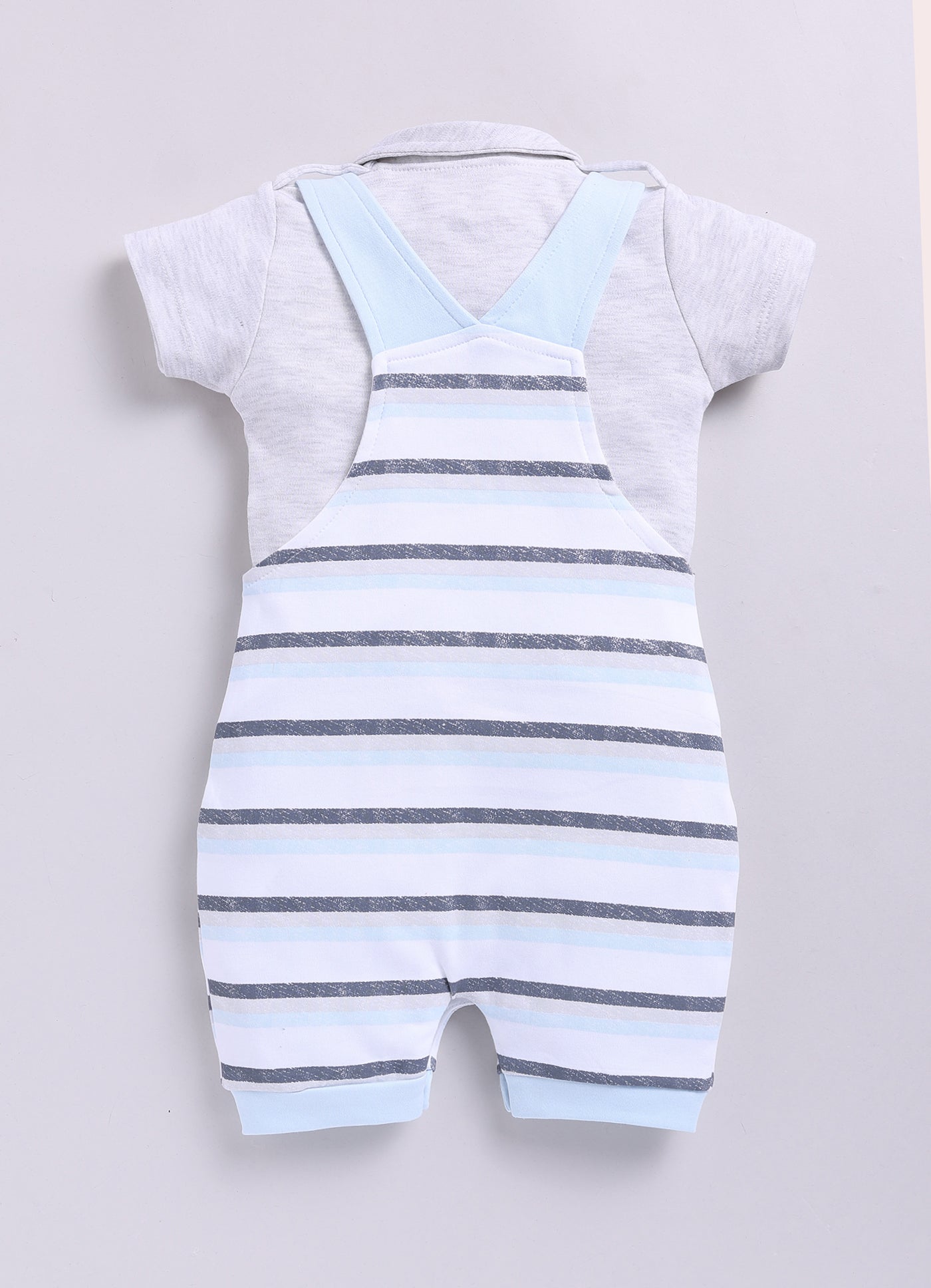 BabyGo Baby Boy Dungaree-Sky