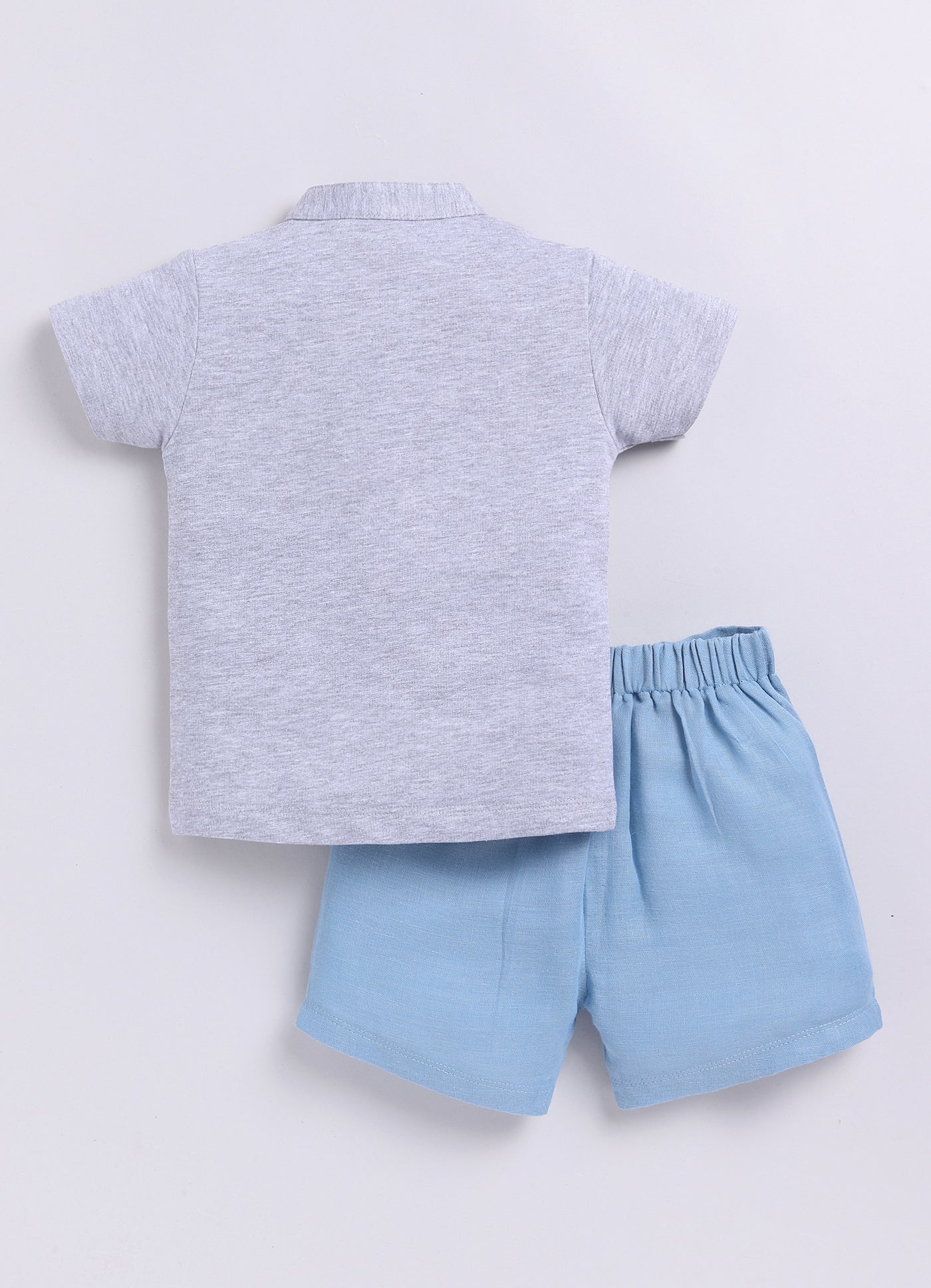Cute Hug Me Baby Boy T Shirt & Short-GREY