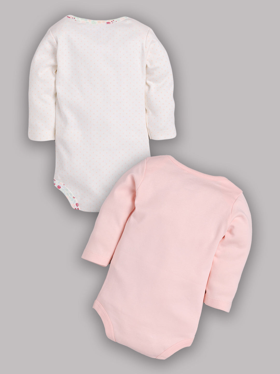Girls Baby Romper for All Season/Sleep Suit/Comfort fit/ 100% Cotton (Set of 2)-FUSHIA