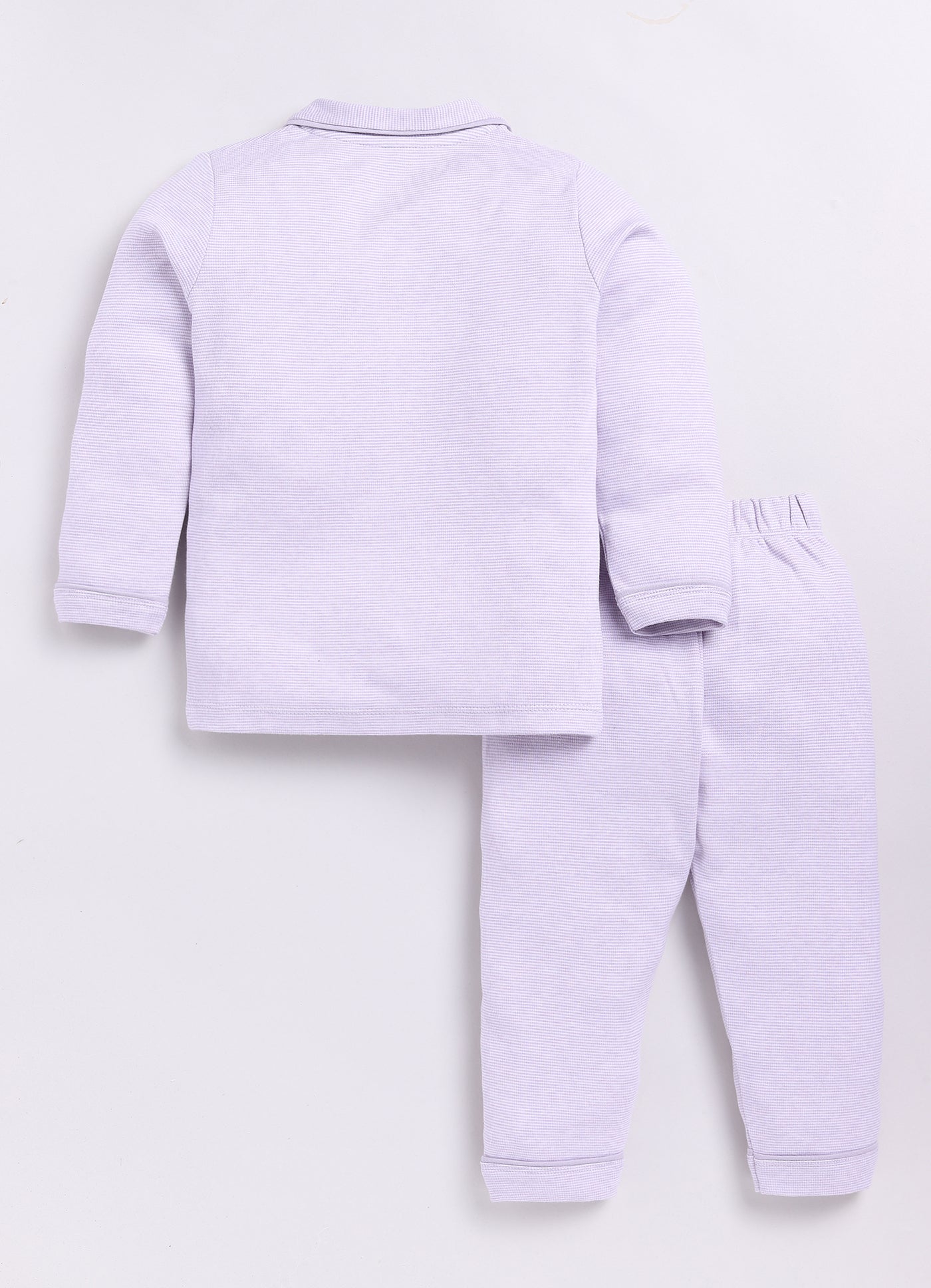 Baby Boy Solid Full Sleeve Night Suit-PURPLE