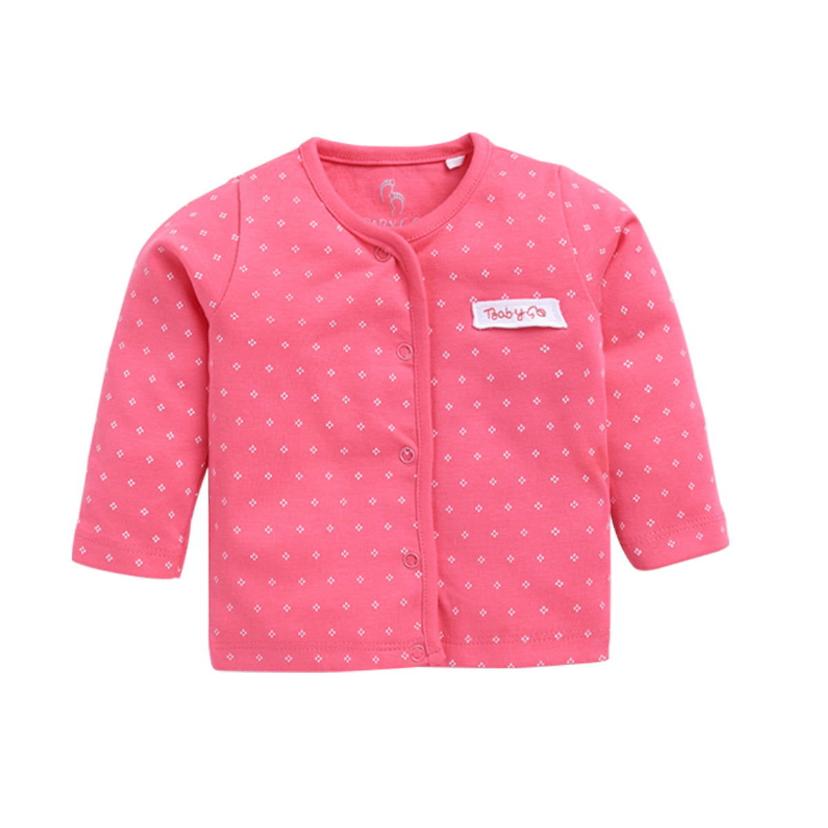 BABY GO Full Sleeve Set of 3 TEES Combo for Baby Girls FUSHIA