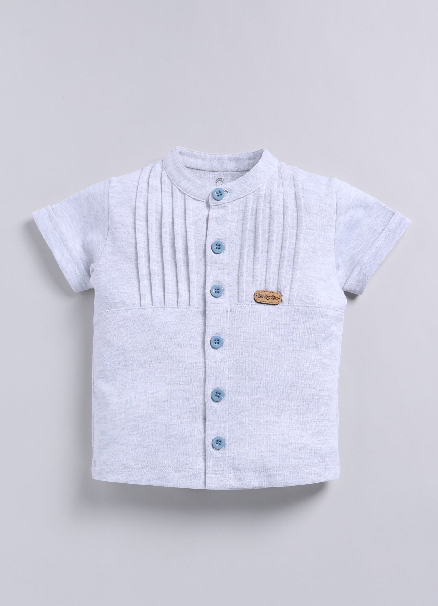 Baby Boy Designer Half T Shirt & Short Set-Dolphine Blue