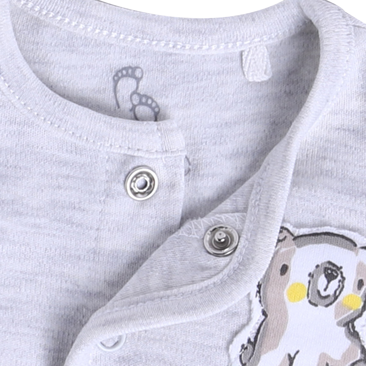 Baby Boys & Baby Girls Printed Pure Cotton T Shirt (White, Pack of 3)