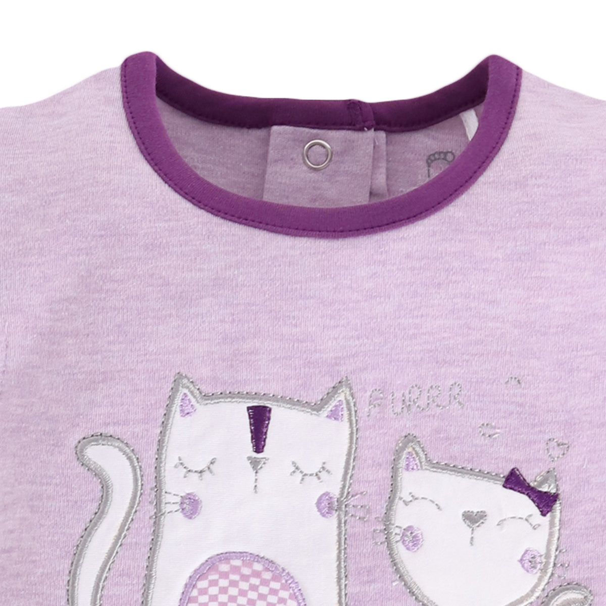 Half Sleeves Round neck Romper/Summer clothes/Creeper/new born/infent wear/ for Baby Grils 100% Pure Cotton-PURPLE