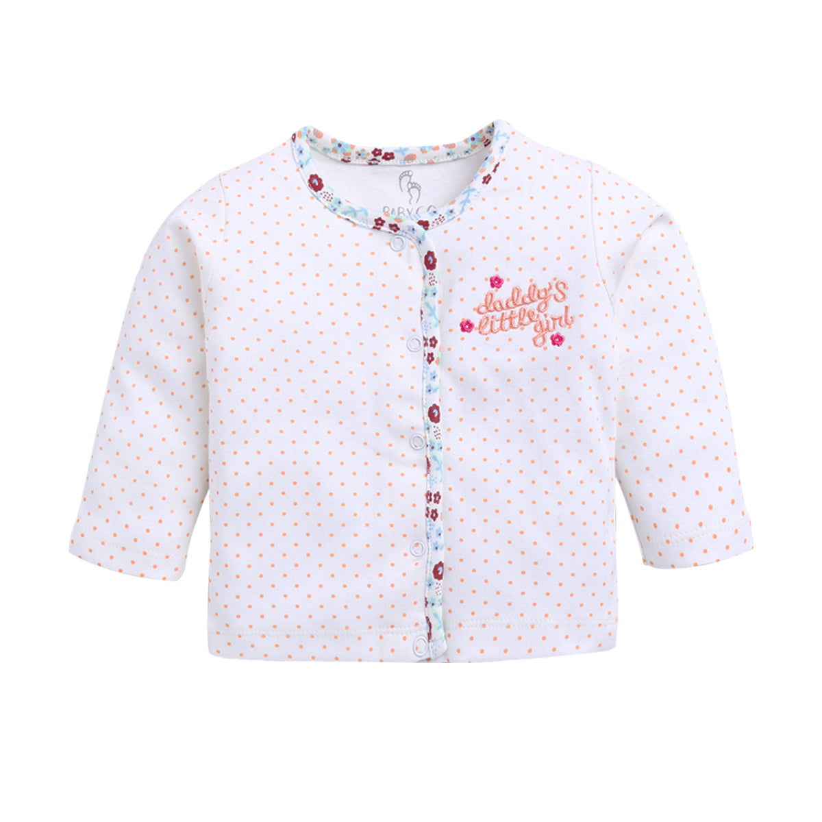 BABY GO Full Sleeve Set of 3 TEES Combo for Baby Girls PEACH