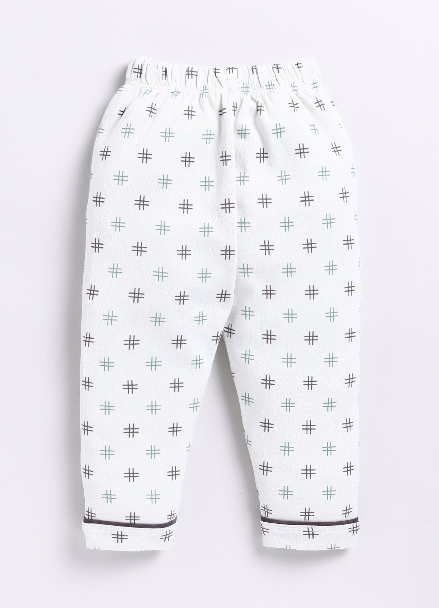 Printed Half Sleeves Baby Boy Night Suit-OLIVE