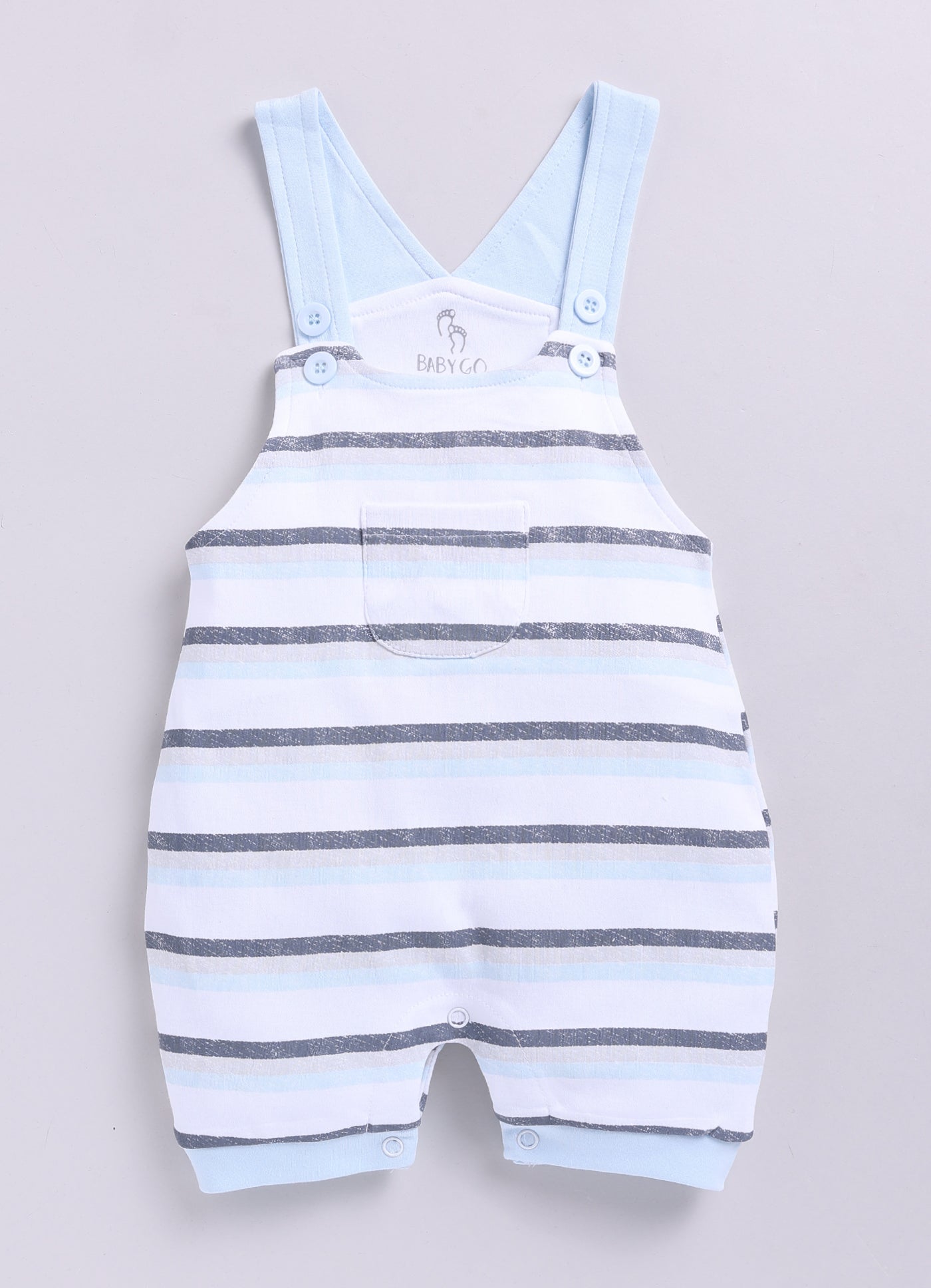 BabyGo Baby Boy Dungaree-Sky