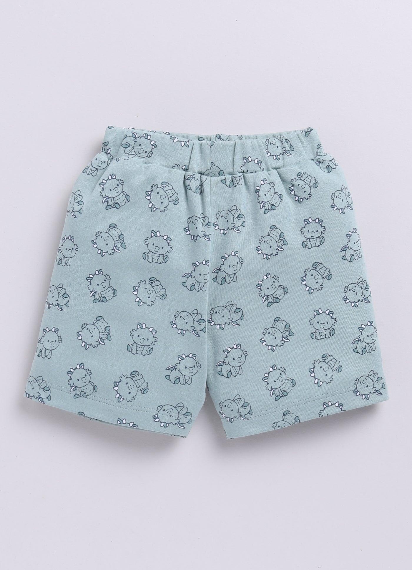 Little Dragon Baby Boy Half T Shirt & Short Set-Green