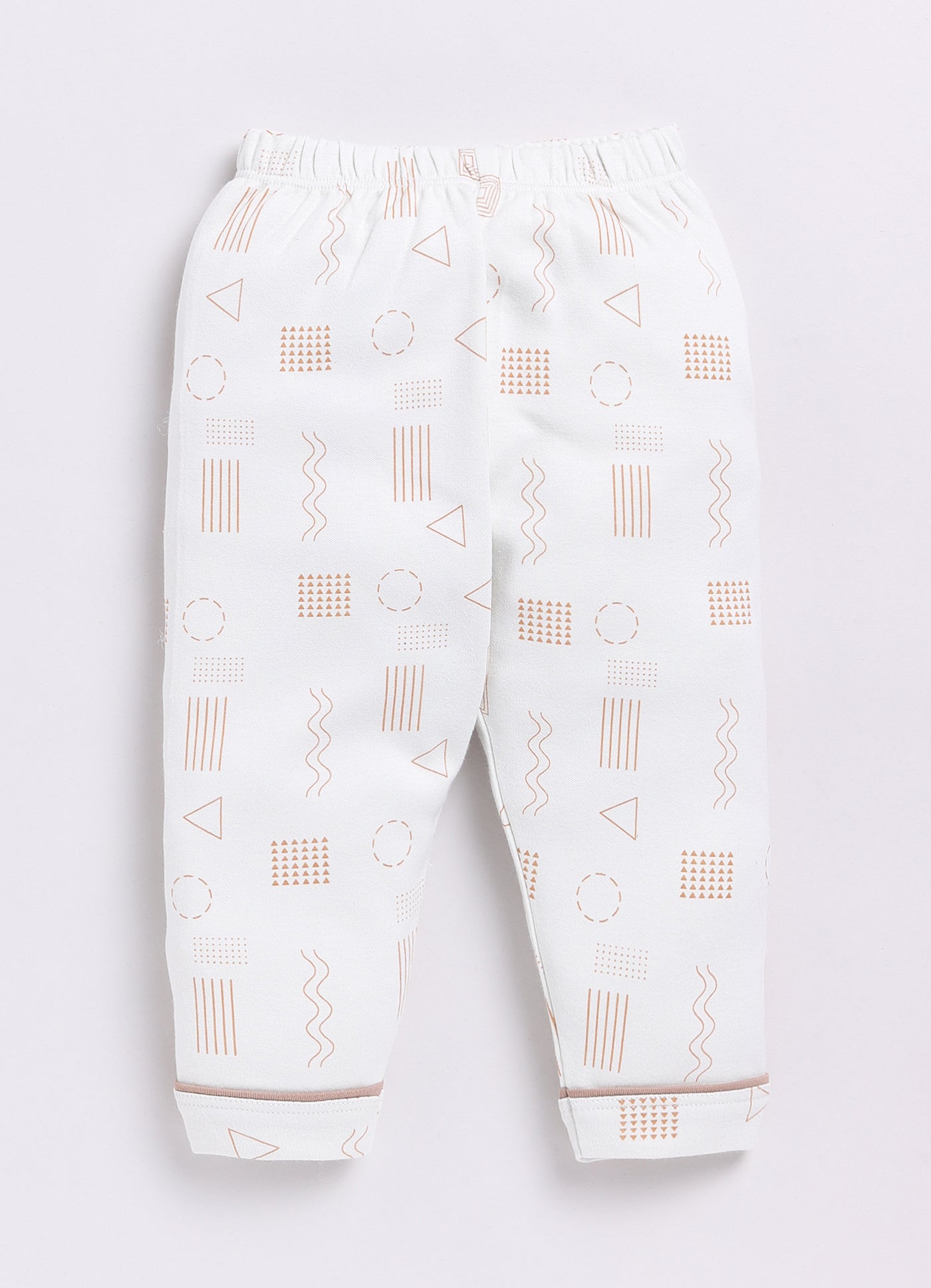 Baby Boy Comfy Full Sleeve Night Suit-OFF White