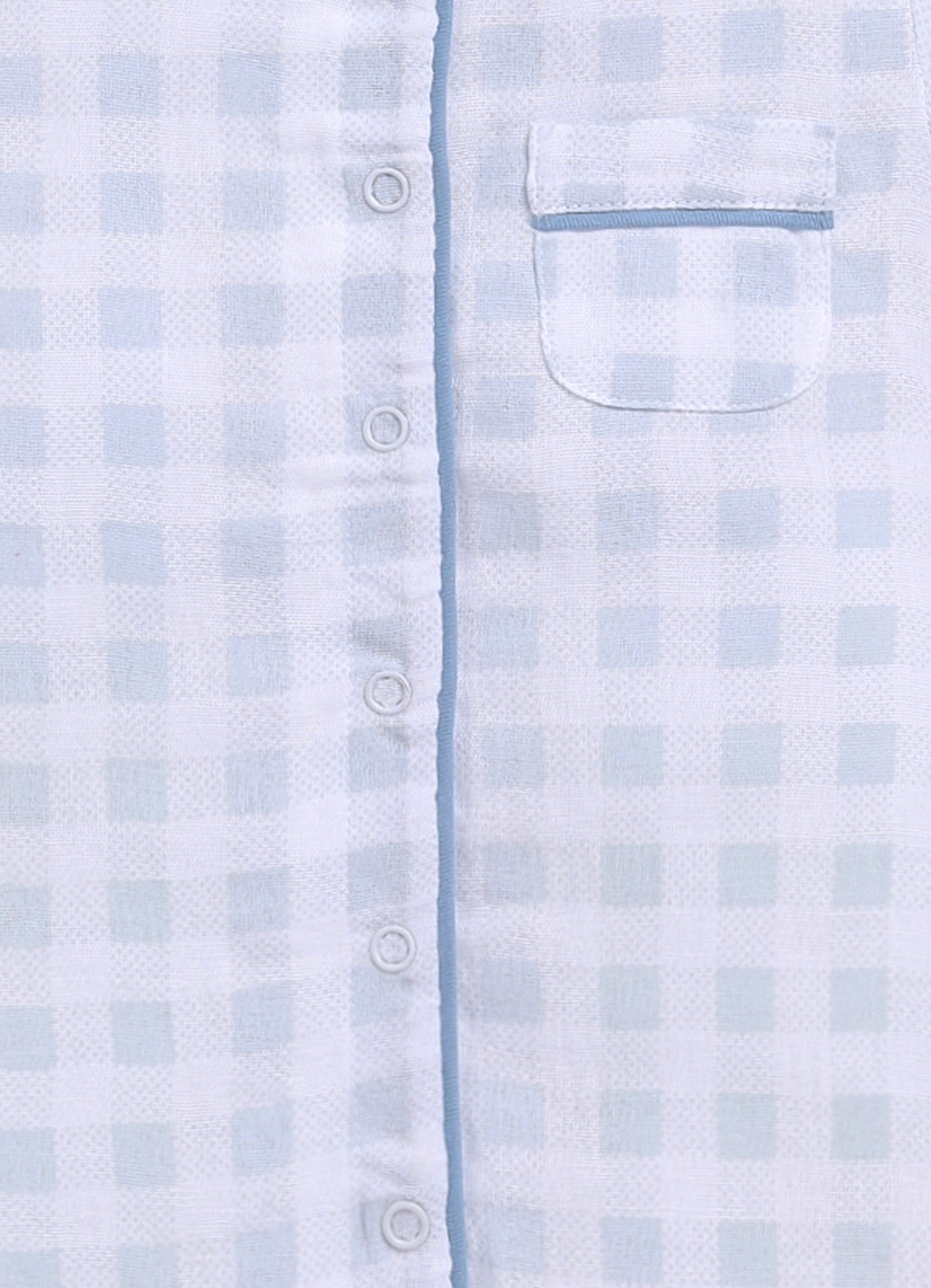 Baby Boy Checked Half Sleeves Romper-GREY
