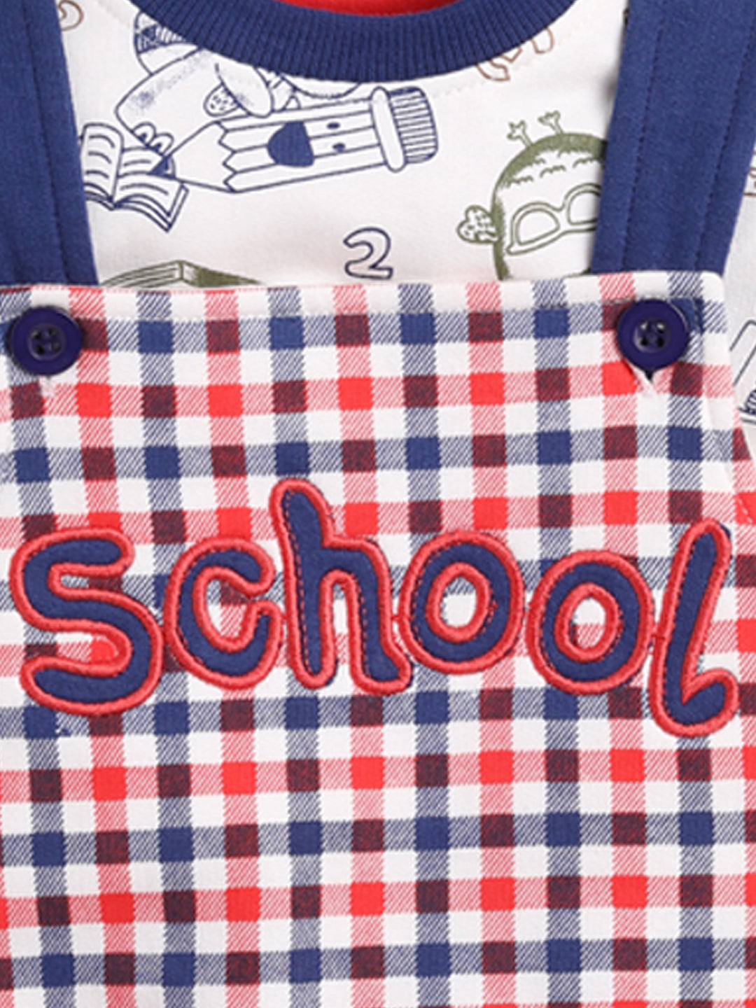 Full Sleeve Casual Cotton Dungaree Dress for Baby Boys NAVY