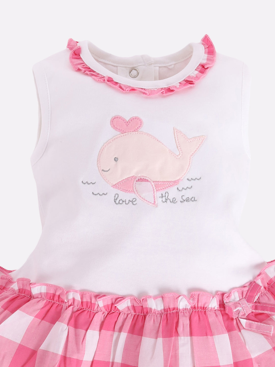 Baby girl Knee Length Dress-PINK