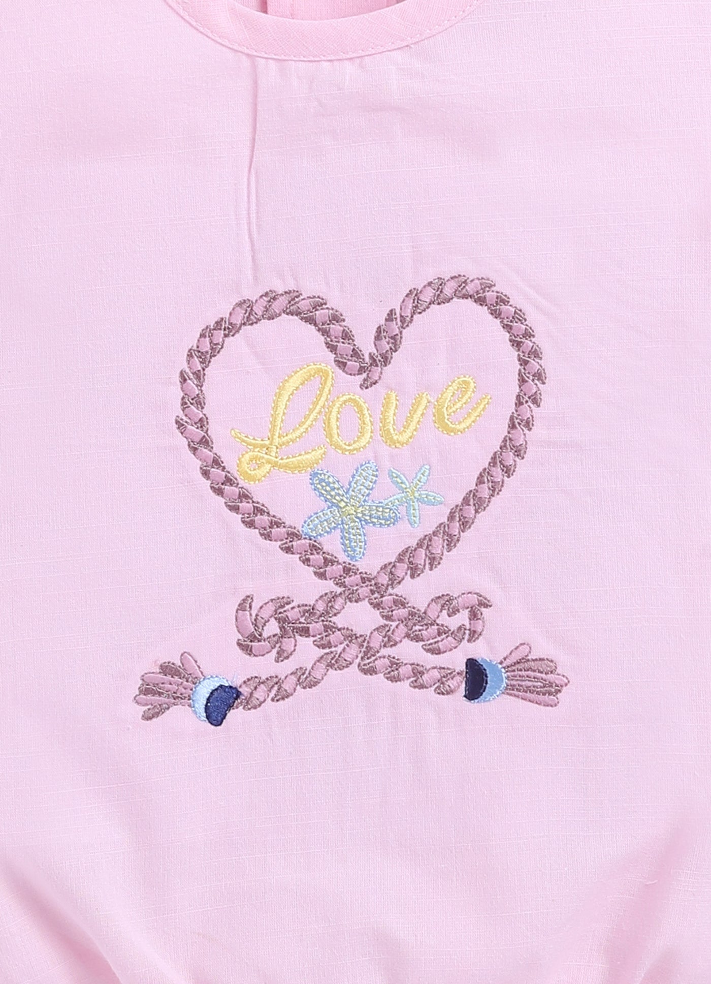 Baby Girl Floral T Shirt & Skirt-PINK