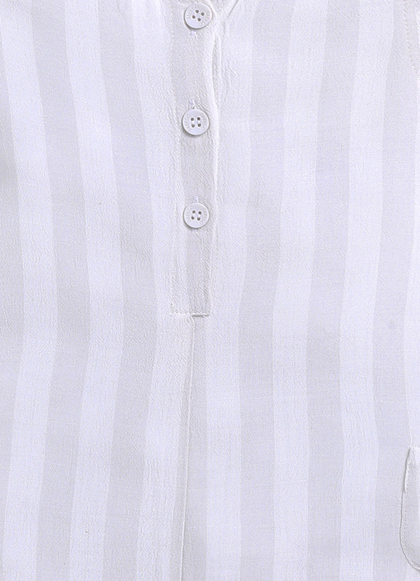 Baby Girl Striped Romper-GREY