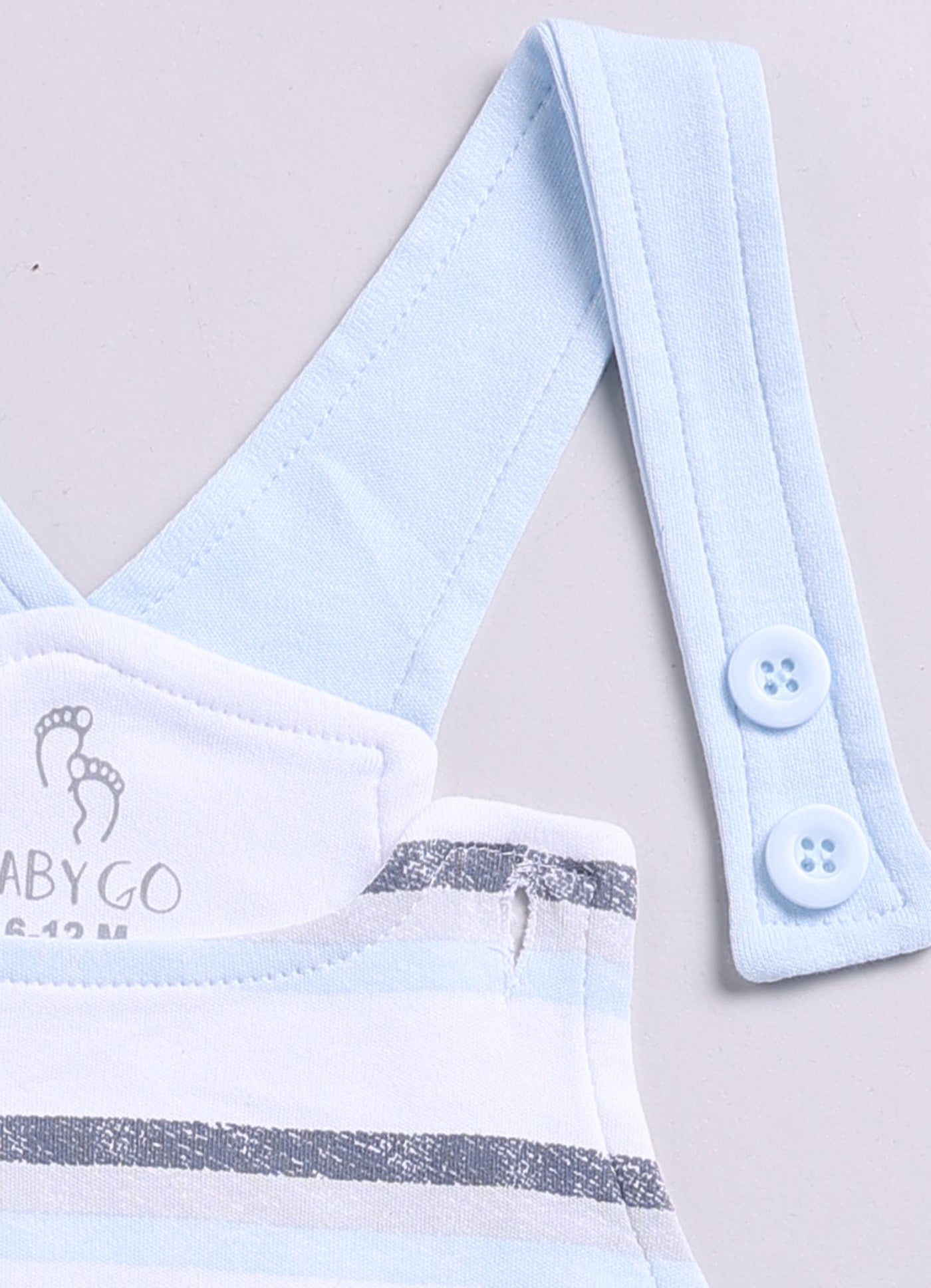 BabyGo Baby Boy Dungaree-Sky