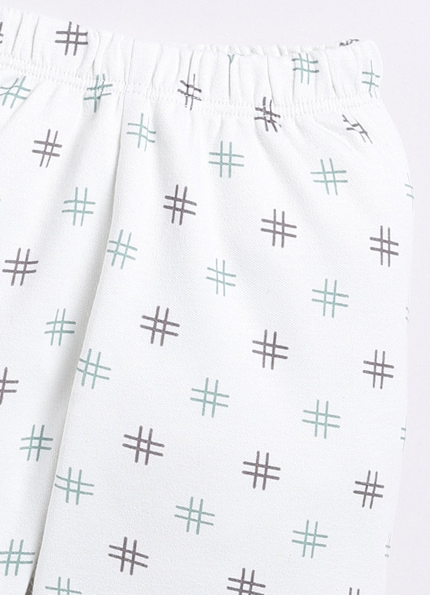 Baby Boy Comfy Printed Night Suit-WHITE
