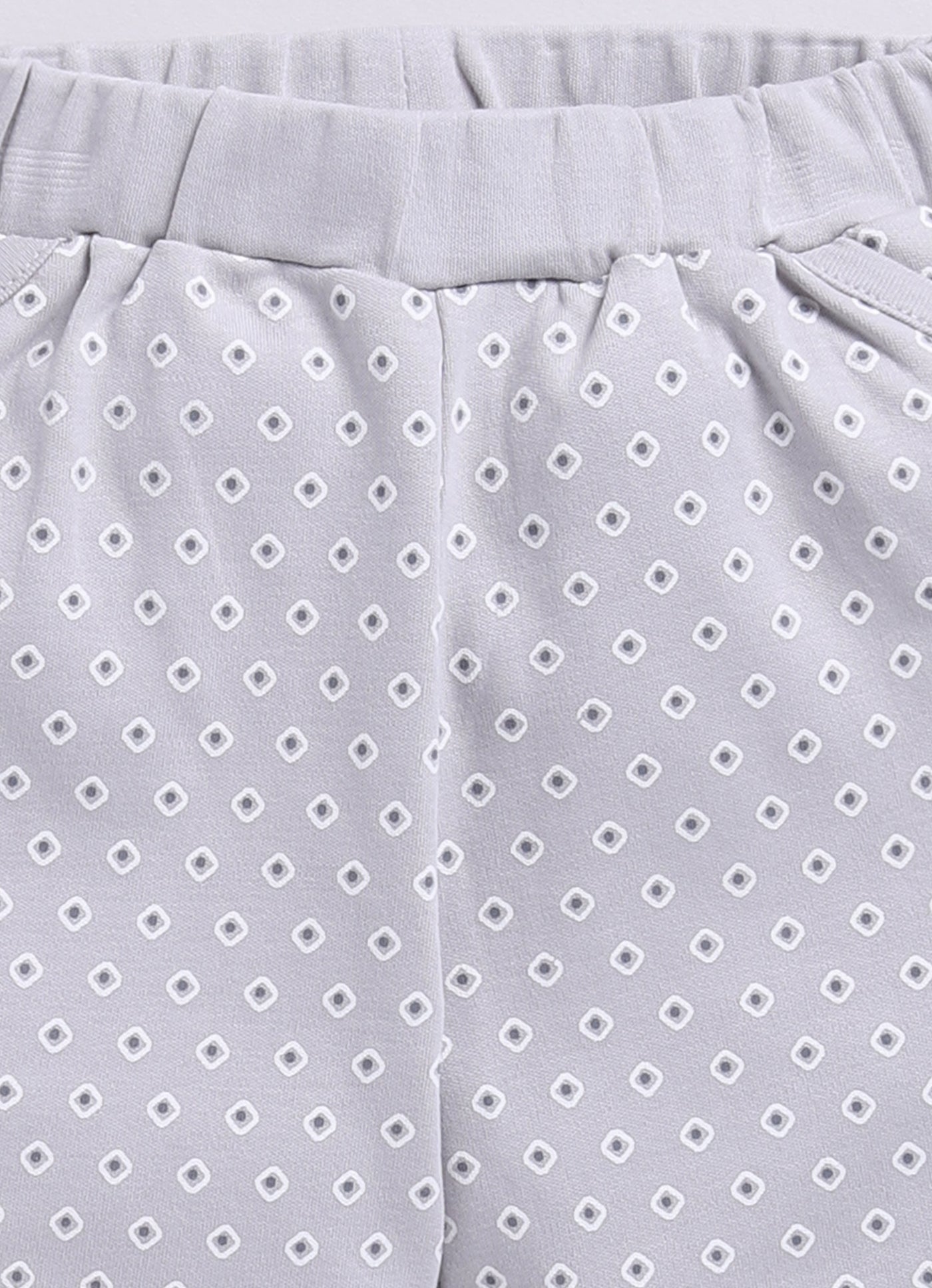 Baby Boy Bunny Half T-Shirt and Polka Dot Shorts Set-Pista Green