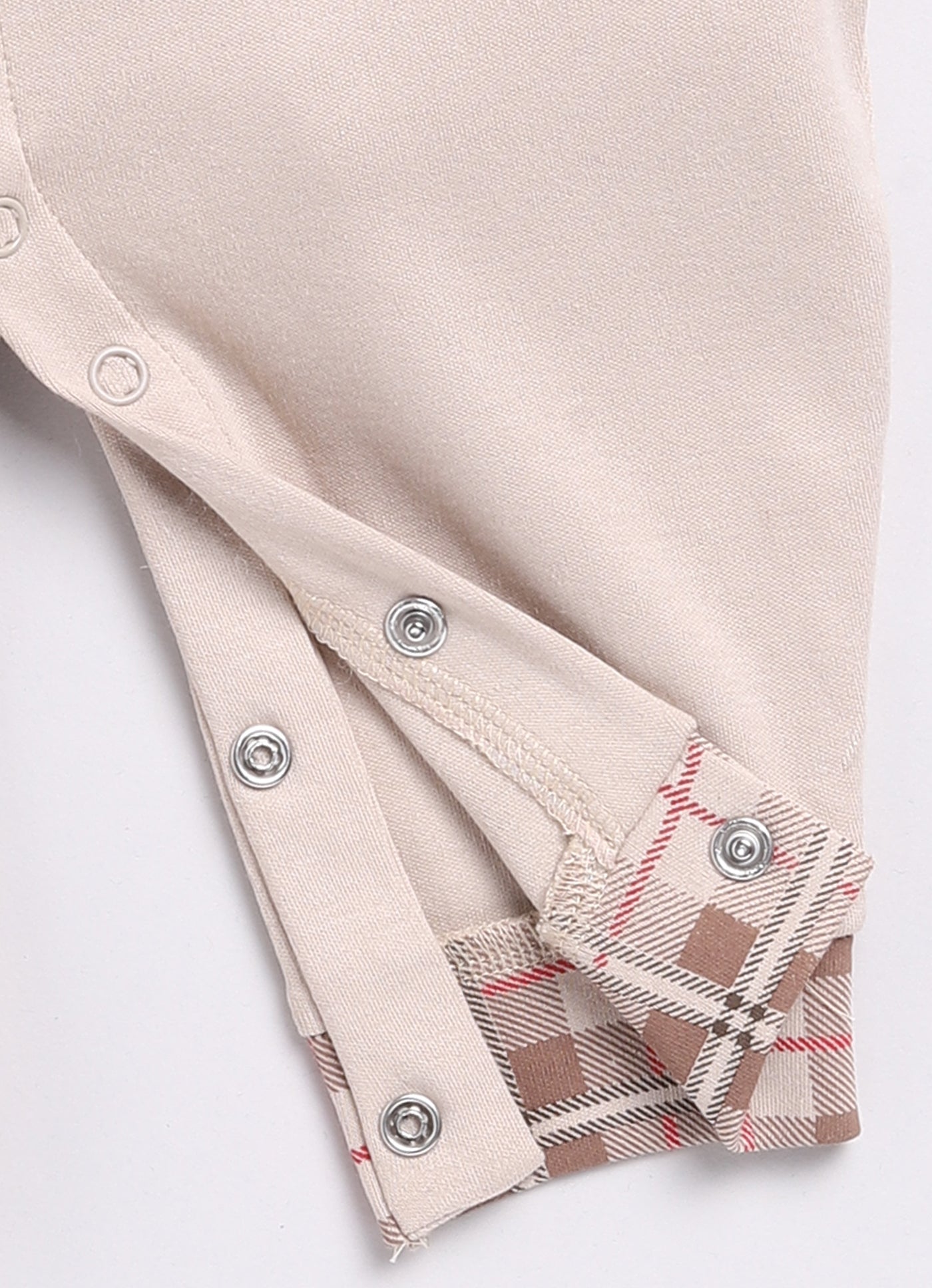 Baby Boy Full Sleeve Romper-Beige