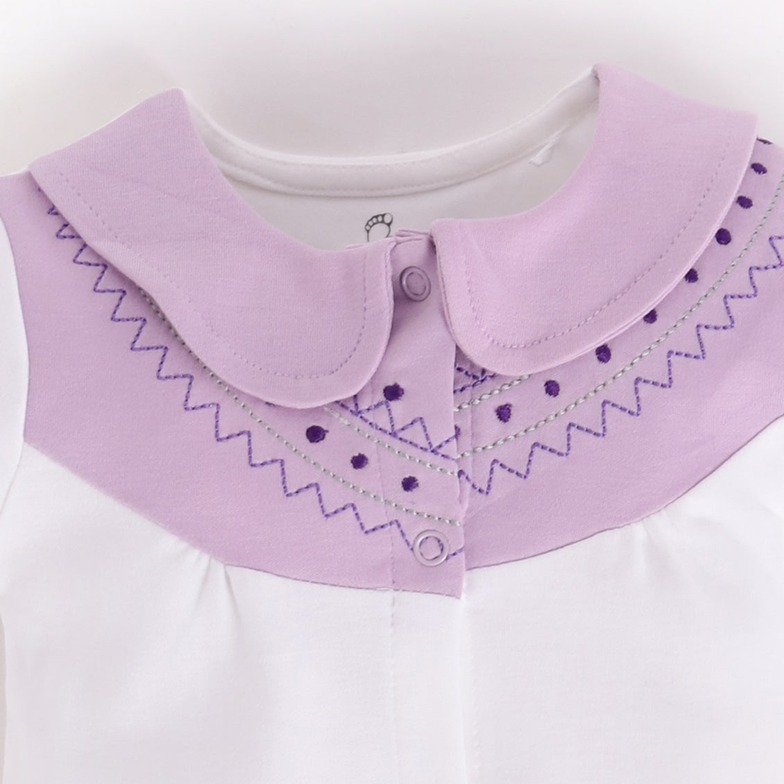 Half Sleeves Romper/Sleepsuit for Baby Girls 100% Pure Cotton-PURPLE