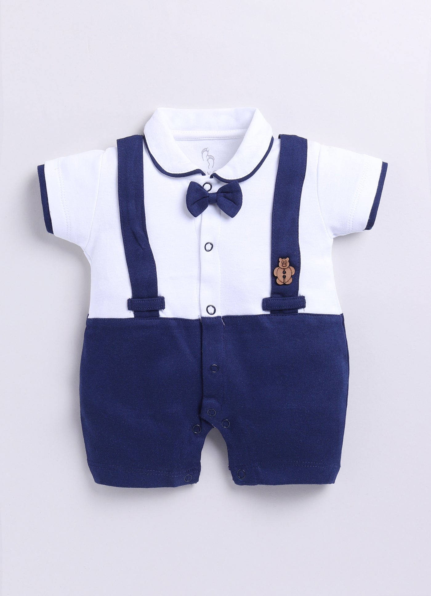 Half Sleeves Round neck Romper/Summer clothes/Creeper/new born/infent wear/ for Baby Boys 100% Pure Cotton-NAVY