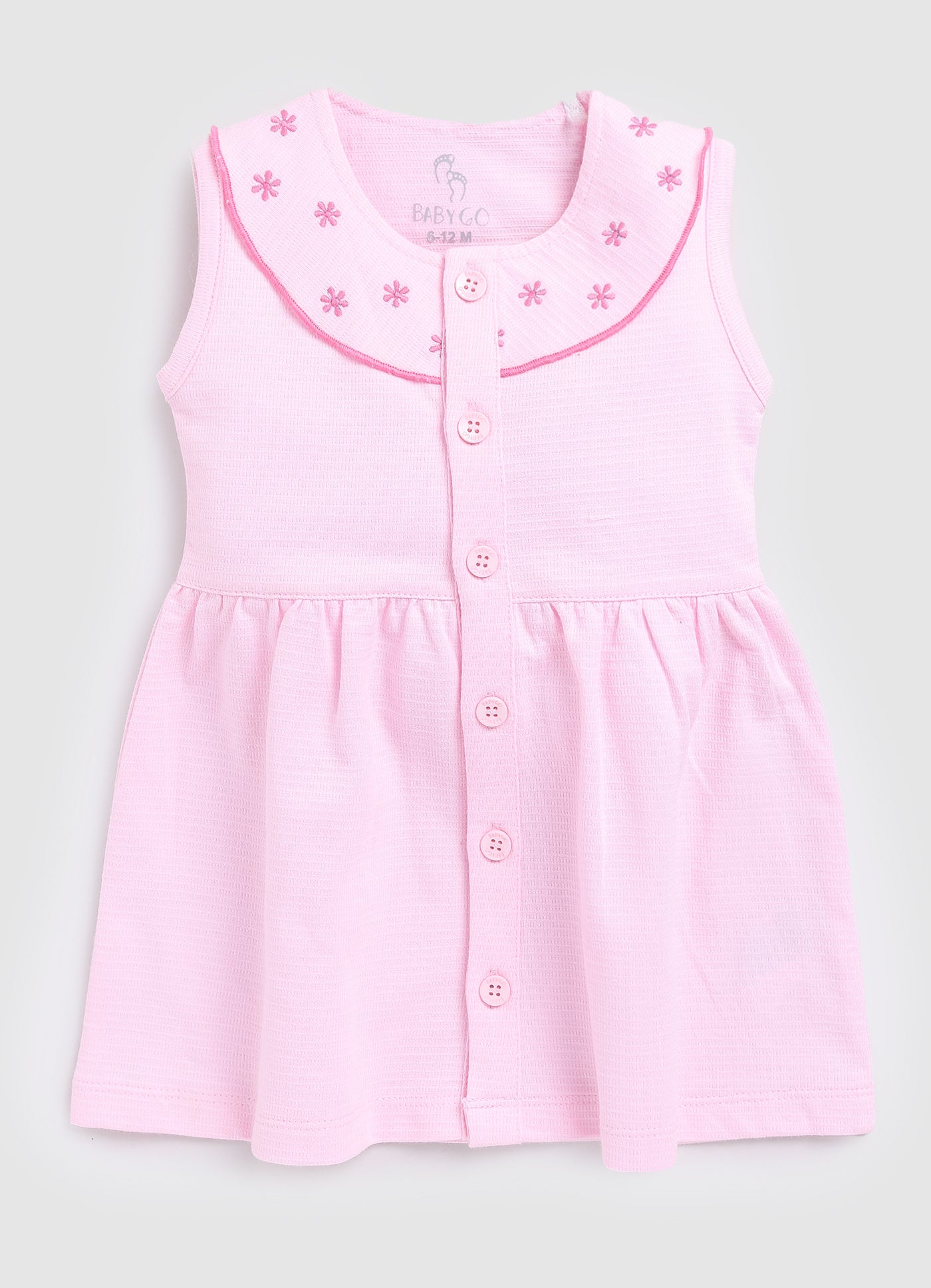 Sleeveless Baby Girl Frock/Dress with Pant-Pink