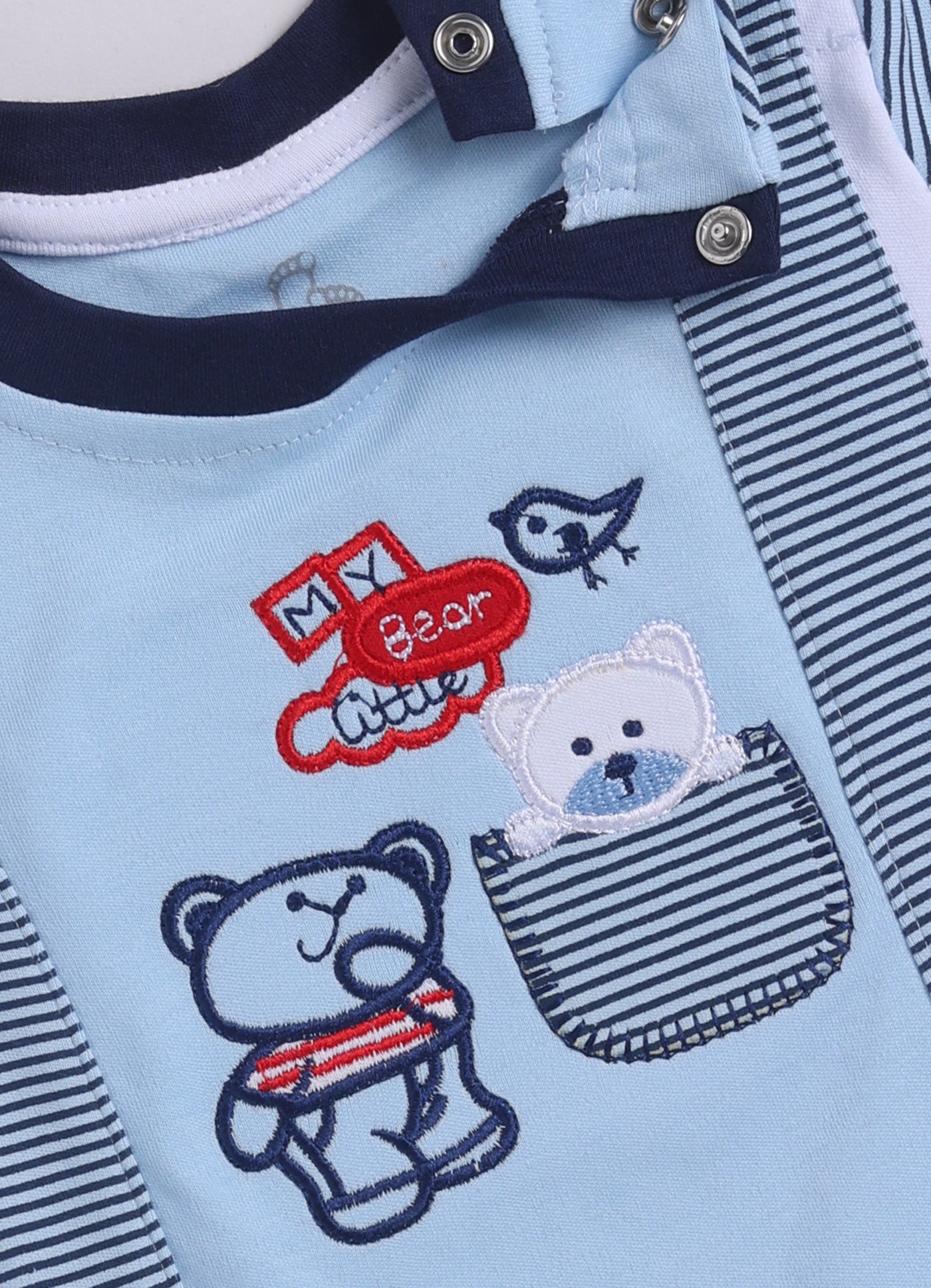 Half Sleeves Round neck Romper/Summer clothes/Creeper/new born/infent wear/ for Baby Boys 100% Pure Cotton-SKY