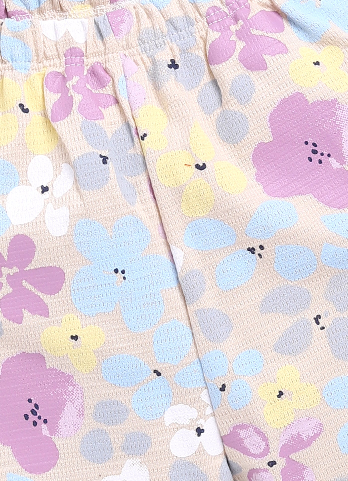 Baby Girl T shirt and Short set-Beige