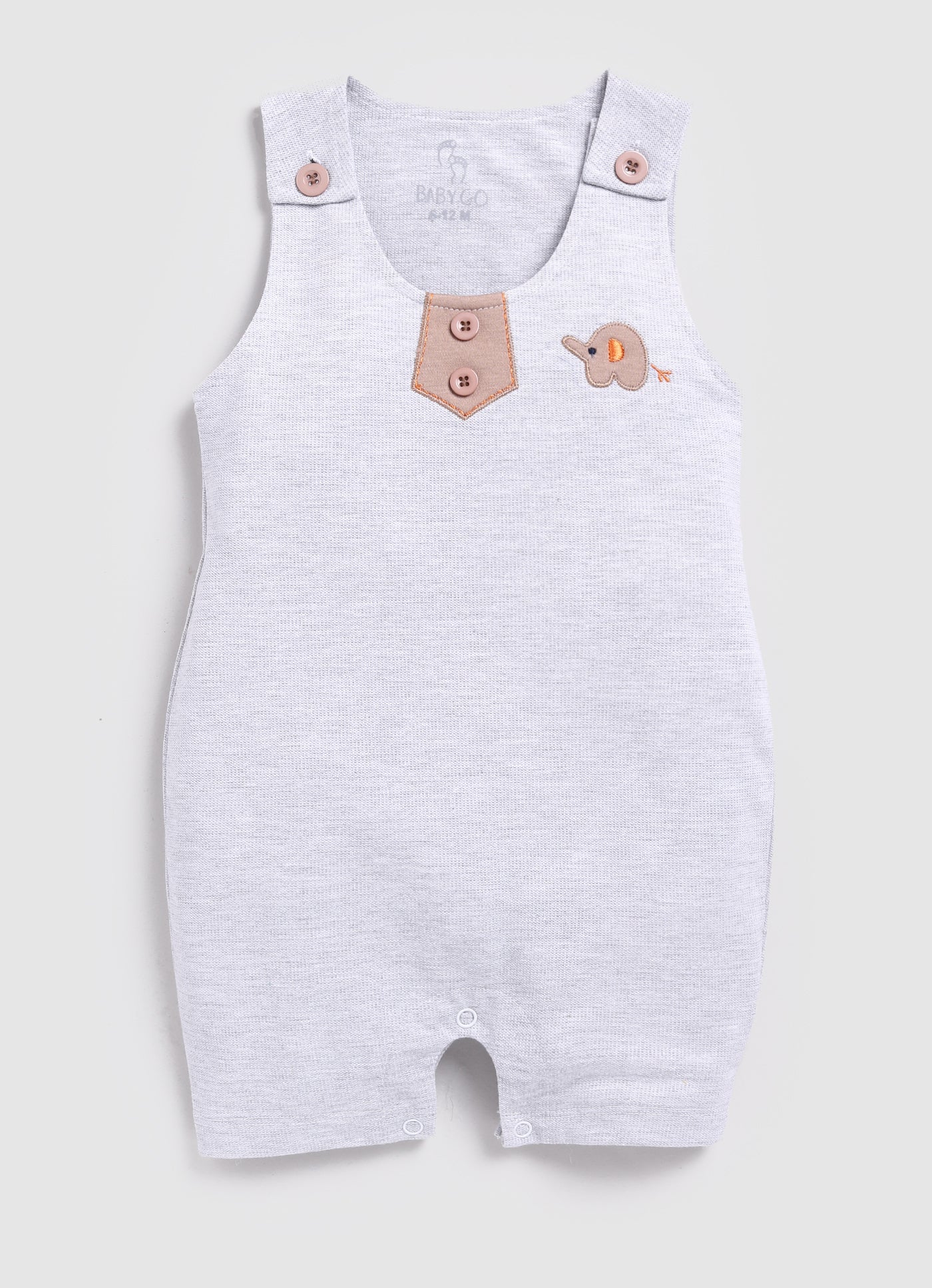 Cute Formal Baby Boy Dungaree-Beige