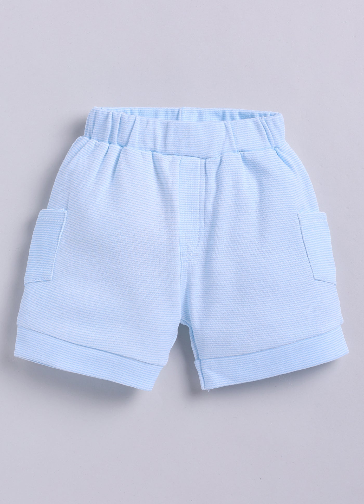 Half T-shirt and Shorts Set for Baby Boys 100% pure cotton-SKY