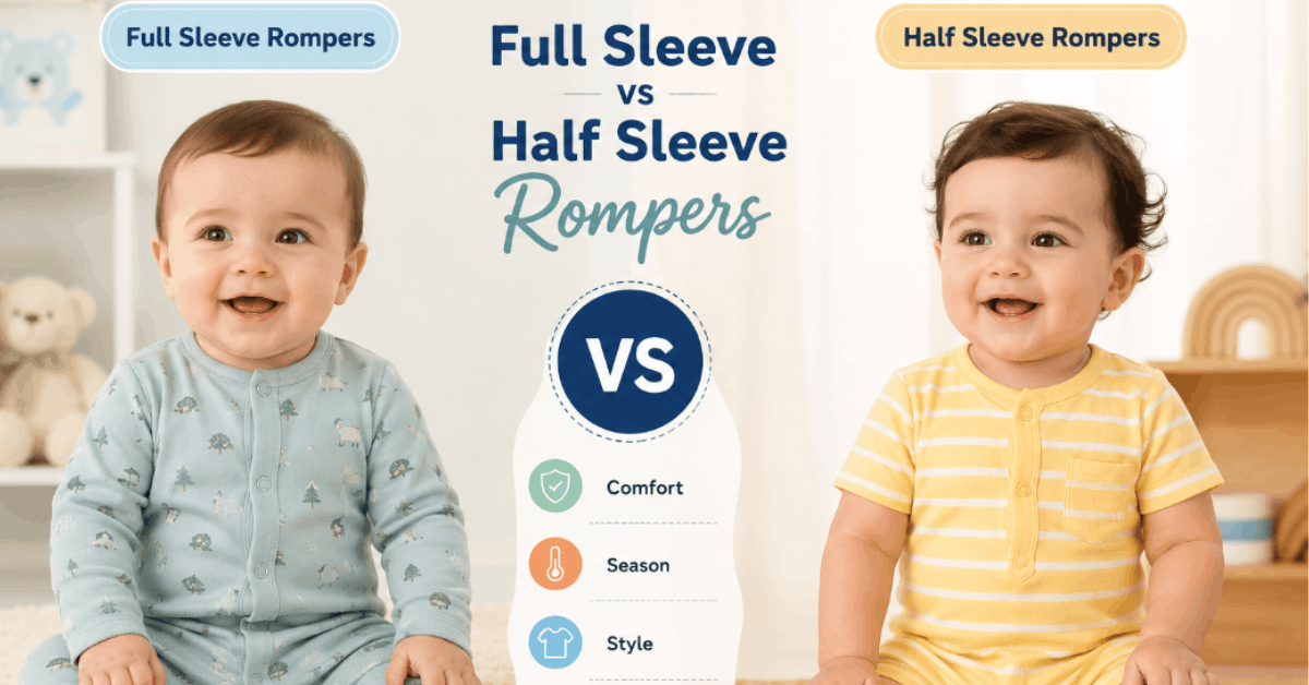 Full Sleeve vs Half Sleeve Rompers