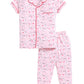 Cherry Prined & Comfy Half Sleeve Girl Night Suit-PINK