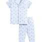 Baby Star Printed Half Sleeves Boy Night Suit-SEA GREEN