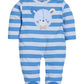 BABY GO 100% Pure Cotton Full Sleeves Rompers/Bodysuit/Sleepsuit for Baby Boys-SKY