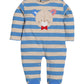 BABY GO 100% Pure Cotton Full Sleeves Rompers/Bodysuit/Sleepsuit for Baby Boys-BEIGE