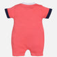 Half Sleeves Round neck Romper/Summer clothes/Creeper/new born/infent wear/ for Baby Boys 100% Pure Cotton-T.RED