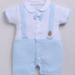 Half Sleeves Round neck Romper/Summer clothes/Creeper/new born/infent wear/ for Baby Boys 100% Pure Cotton-SKY