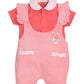 Dungarees for Baby Girls 100% pure cotton-RED