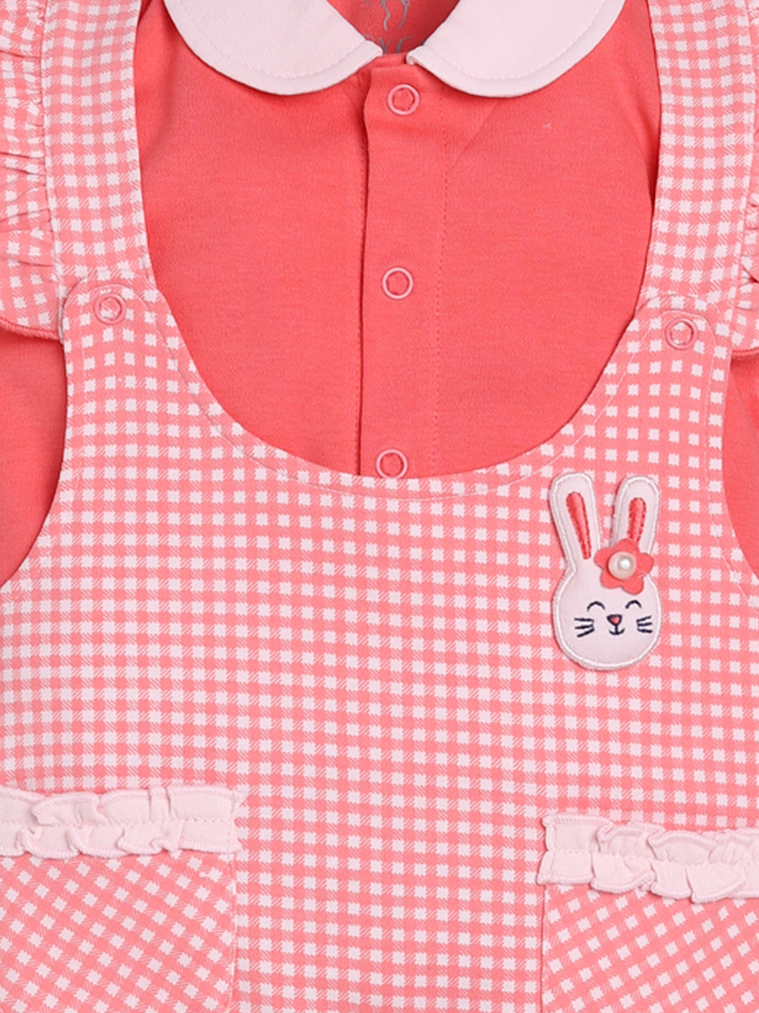 Dungarees for Baby Girls 100% pure cotton-RED