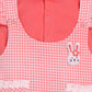 Dungarees for Baby Girls 100% pure cotton-RED