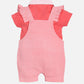Dungarees for Baby Girls 100% pure cotton-RED