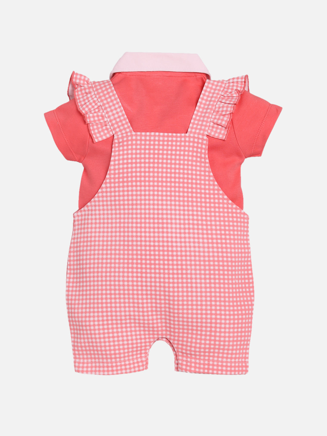 Dungarees for Baby Girls 100% pure cotton-RED