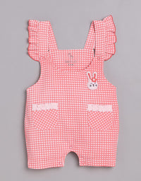 Dungarees for Baby Girls 100% pure cotton-RED
