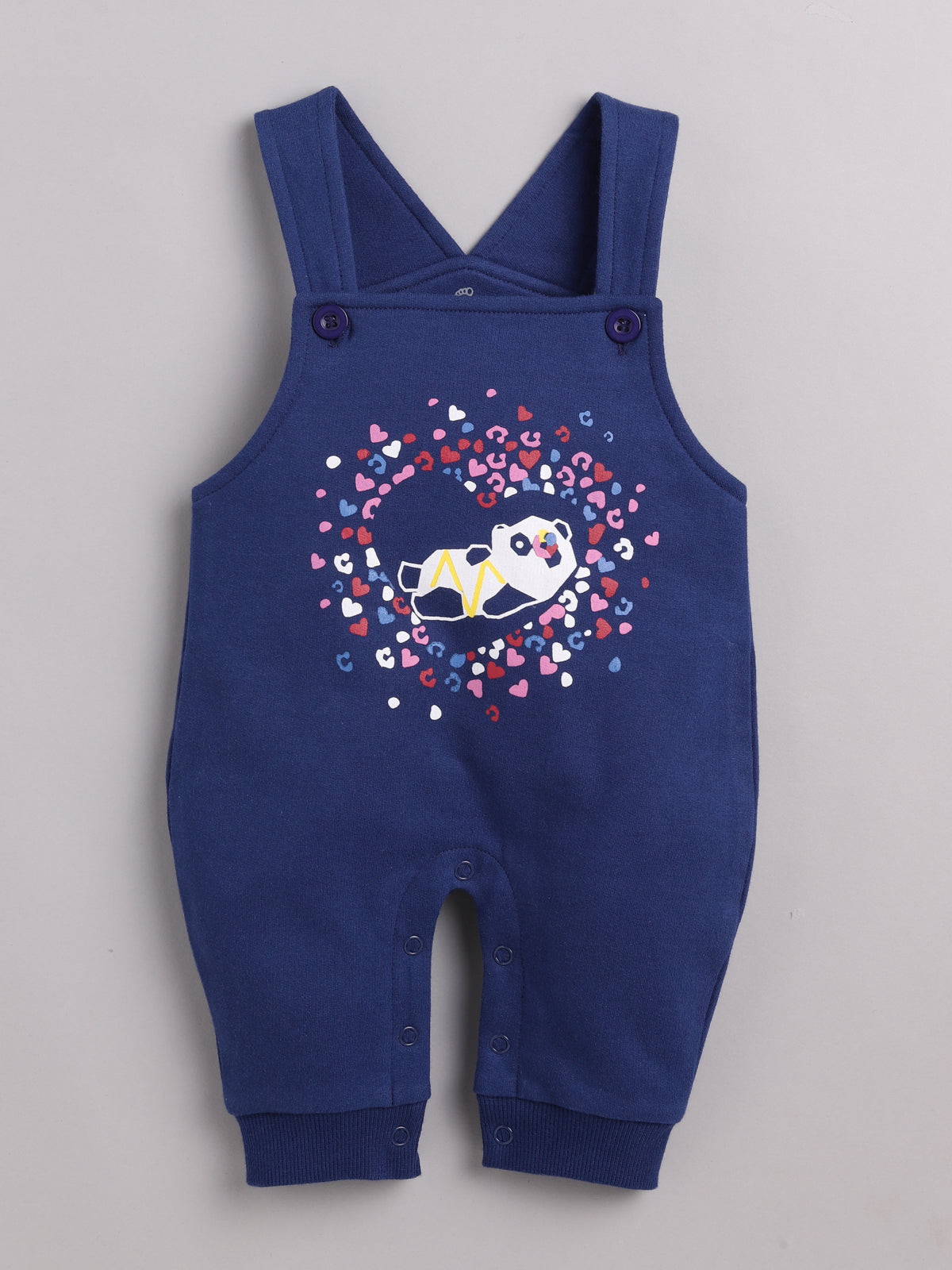 Full Sleeve Casual Cotton Dungaree Dress for Baby Boys NAVY