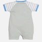 Half Sleeves Romper for Baby Boys 100% Pure Cotton-BEIGE
