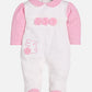 BABY GO 100% Pure Cotton Full Sleeves Rompers/Bodysuit/Sleepsuit for Baby Girls-PINK